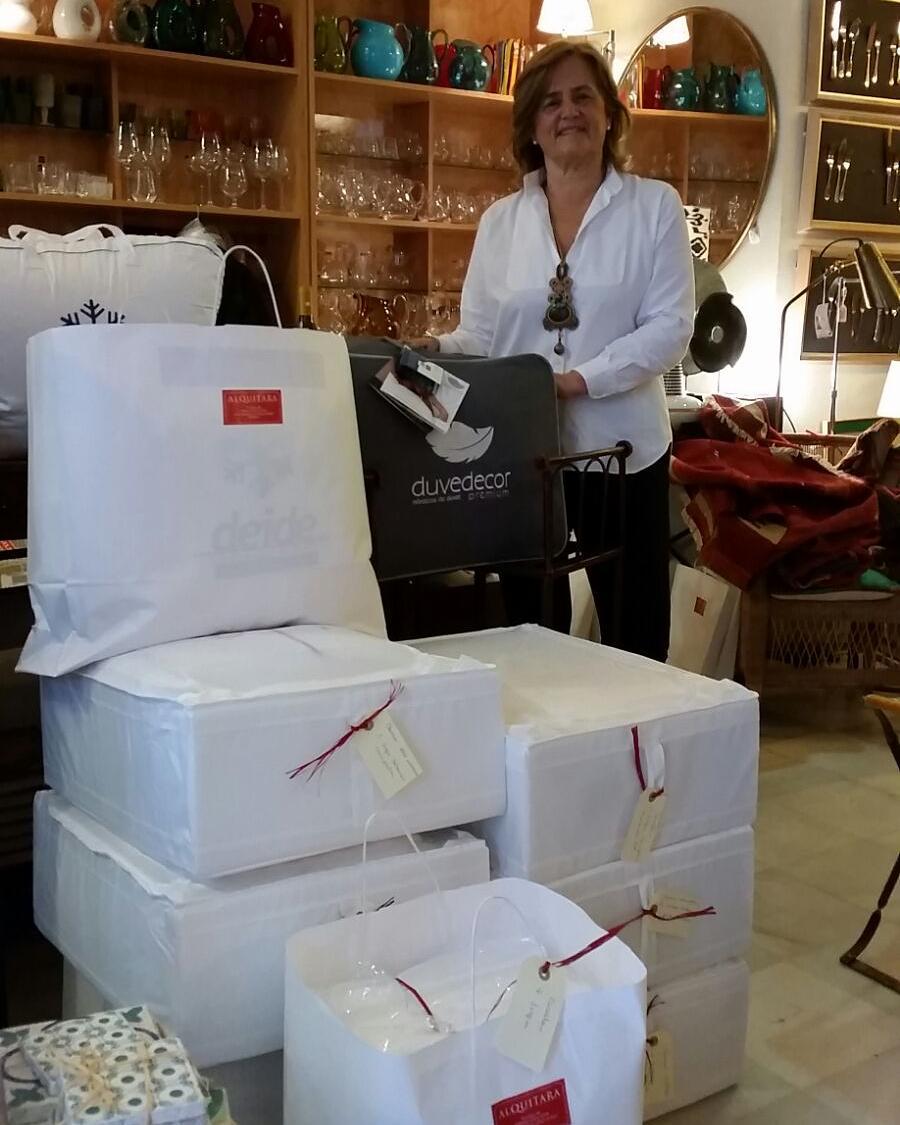 Presentación de regalos preparados para listas de boda en Sevilla